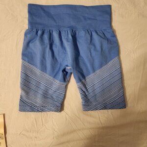 OQQ High Waisted Ribbed Seamless Tummy Control Biker Shorts